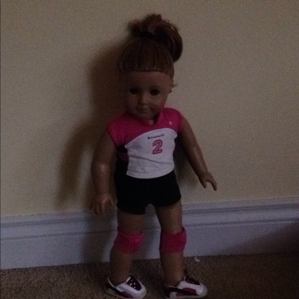 American Girl Doll volleyball outfit